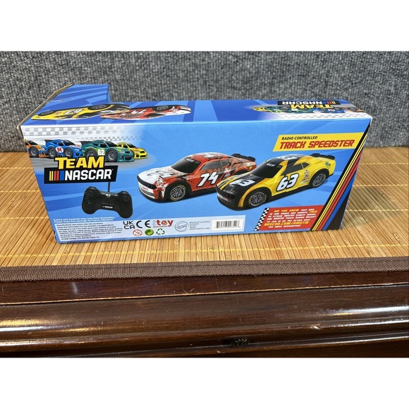 Team Nascar Radio Controlled Track Speedster Yellow #63 NIB - Picture 2 of 3